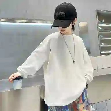 棉基因卫衣 圆领落肩亲肤长袖 儿童款