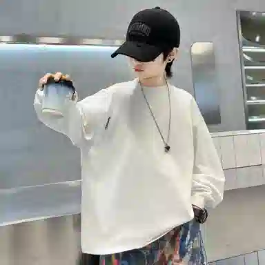 棉基因卫衣 圆领落肩亲肤长袖 儿童款