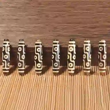 豆蔻时光 新中式转运藏式九眼天珠节节高升款 玉髓 玉石吊坠 男女同款情侣款