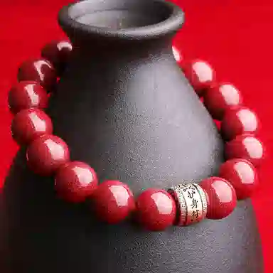 妍韵珠宝 复古国潮风本命年紫金砂 扭转乾坤护身符转运珠 再造辰砂朱砂 手串 男女同款情侣款