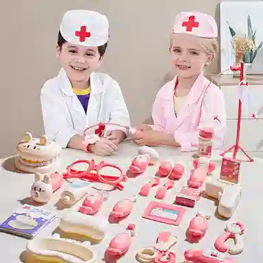 益米 过家家系列 小羊医护套装  医生护士角色扮演 早教益智玩具