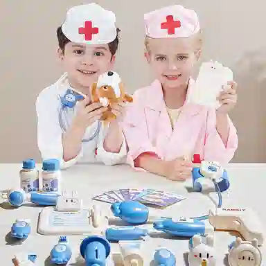 益米 过家家系列 小羊医护套装  医生护士角色扮演 早教益智玩具