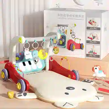 益米 脚踏钢琴健身架 学步 早教益智玩具