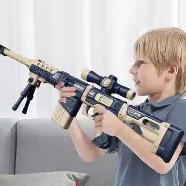 益米 磁力枪 拼装组装 枪型玩具