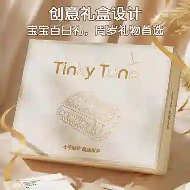 益米 八音手敲琴/手指钢琴  易学音乐乐器  精致礼盒 乐谱 儿童敲琴玩具