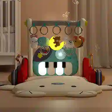 益米 脚踏钢琴健身架 学步 早教益智玩具