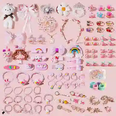 益米 小皮筋发夹 发饰发圈公主礼盒套装 可爱 玩具