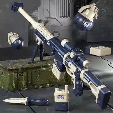 益米 磁力枪 拼装组装 枪型玩具