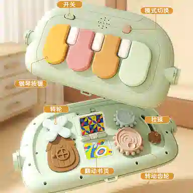 益米 脚踏钢琴健身架 童用学步车 早教益智玩具