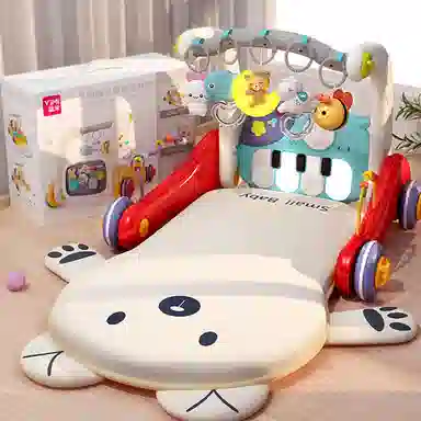 益米 脚踏钢琴健身架 学步 早教益智玩具