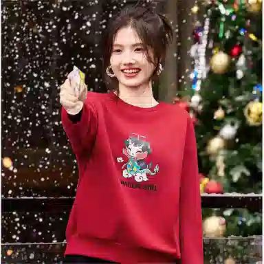 【dme】 套头圆领休闲卫衣 女款