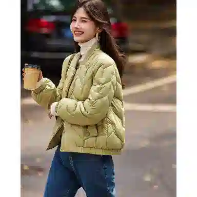 【dme】 气质纯色简约短款保暖羽绒服 女款
