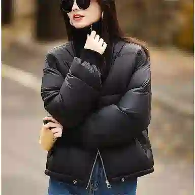 【dme】 小个子短款显高立领保暖羽绒服 女款