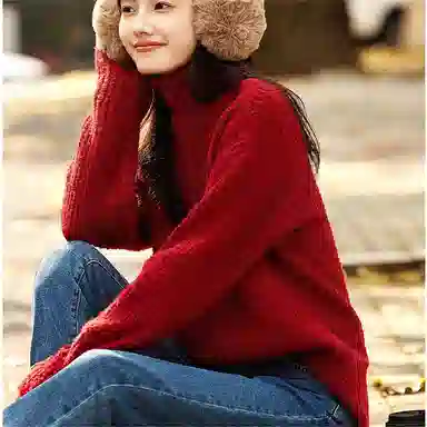 【dme】 高领简约舒适针织衫 女款