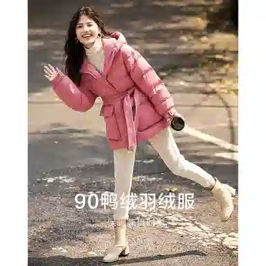 【dme】 新款加厚连帽保暖短款显高羽绒服 女款