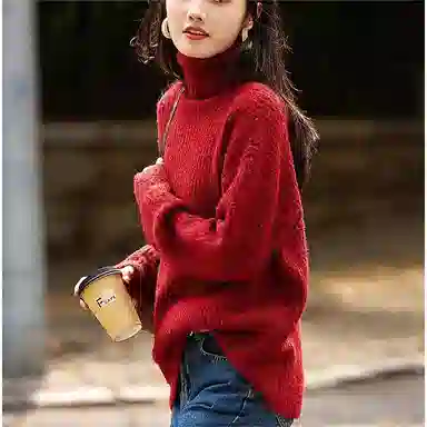 【dme】 高领简约舒适针织衫 女款