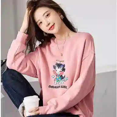 【dme】 套头圆领休闲卫衣 女款