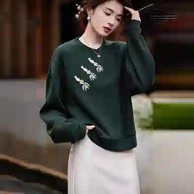 【dme】 纯色立领简约卫衣 女款