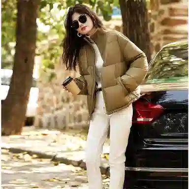 【dme】 小个子短款显高立领保暖羽绒服 女款