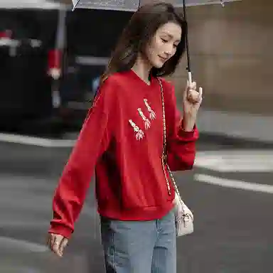 【dme】 纯色立领简约卫衣 女款