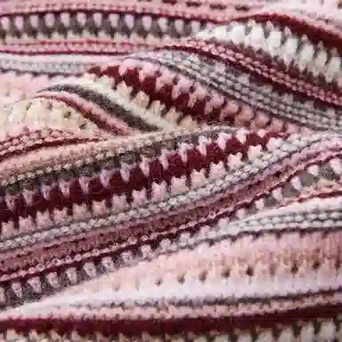 【dme】 含绵羊毛冬季复古圆领撞色条纹提花线衫宽松藏肉女上衣休闲舒适简约时尚百搭修身轻便透气针织衫 女款