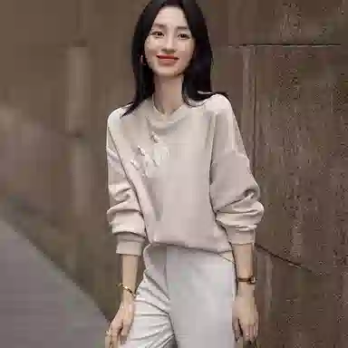 【dme】 纯色立领简约卫衣 女款