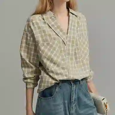 【dme】 纯色气质时尚高级感长袖衬衫 女款 浅黄色