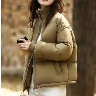 【dme】 小个子短款显高立领保暖羽绒服 女款