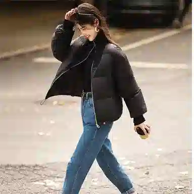 【dme】 小个子短款显高立领保暖羽绒服 女款