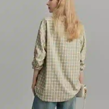 【dme】 纯色气质时尚高级感长袖衬衫 女款 浅黄色