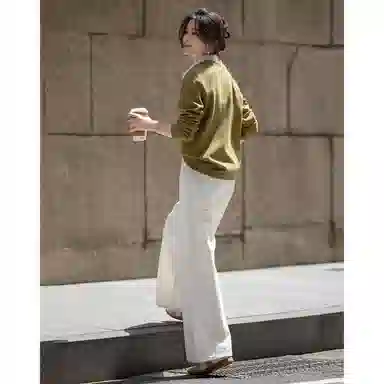 【dme】 秋季高智假两件拼色翻领宽松舒适时尚简约休闲百搭卫衣 女款