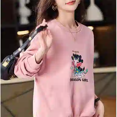 【dme】 套头圆领休闲卫衣 女款