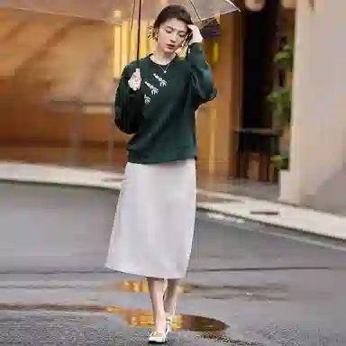 【dme】 纯色立领简约卫衣 女款