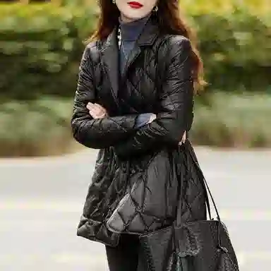 【dme】 纯色优雅气质时尚收腰高级感羽绒服 女款