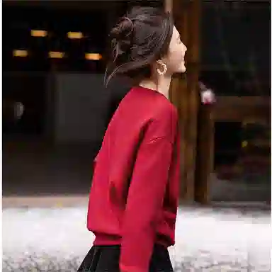 【dme】 套头圆领休闲卫衣 女款