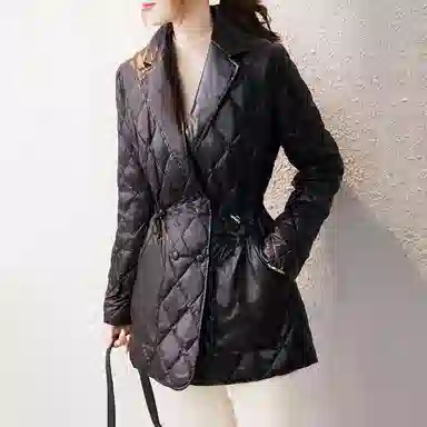 【dme】 纯色优雅气质时尚收腰高级感羽绒服 女款