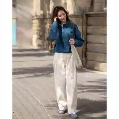 【dme】 纯色立领落肩套头长袖卫衣 女款 孔雀蓝