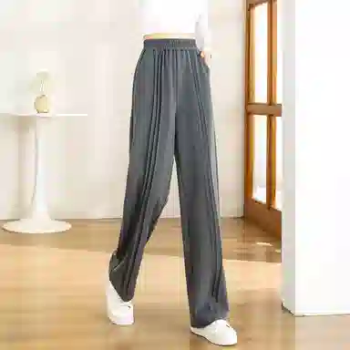 【dme】 纯色中腰休闲裤 女款 深灰色