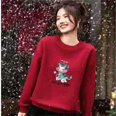 【dme】 套头圆领休闲卫衣 女款