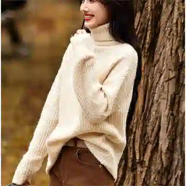 【dme】 高领简约舒适针织衫 女款