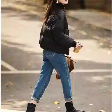 【dme】 小个子短款显高立领保暖羽绒服 女款