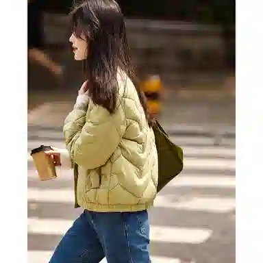 【dme】 气质纯色简约短款保暖羽绒服 女款