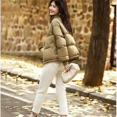 【dme】 小个子短款显高立领保暖羽绒服 女款