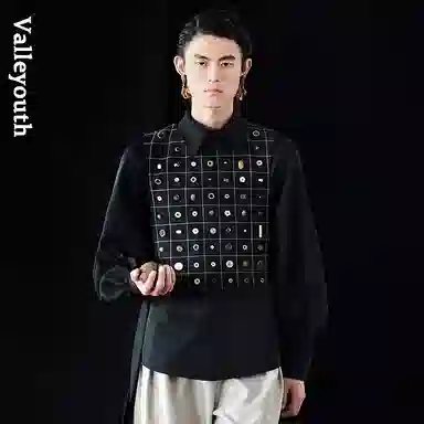 VALLEYOUTH Vintage Button Vest Set