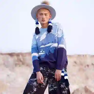 VALLEYOUTH Snow Mountain Jacquard Sweater