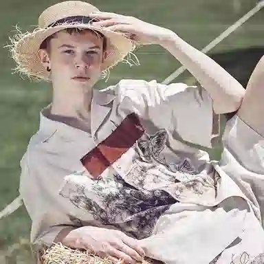 VALLEYOUTH Vintage Embroidered Patchwork Shirt