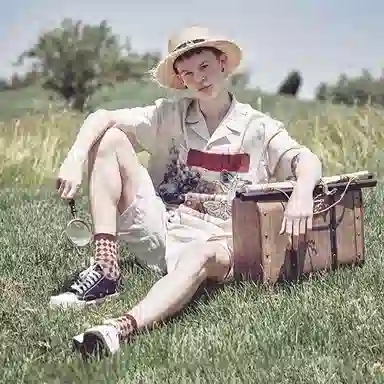 VALLEYOUTH Vintage Embroidered Patchwork Shirt