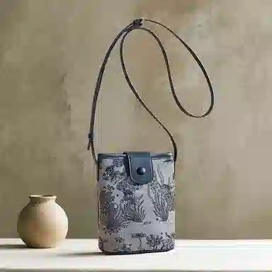 红蜻蜓 时尚设计百搭通勤 聚氨酯合成革 单肩斜挎包 小号 女款 银色/米白色