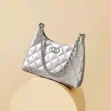 红蜻蜓 高级感小香风时尚菱格链条包 牛皮 单肩包 女款 多色