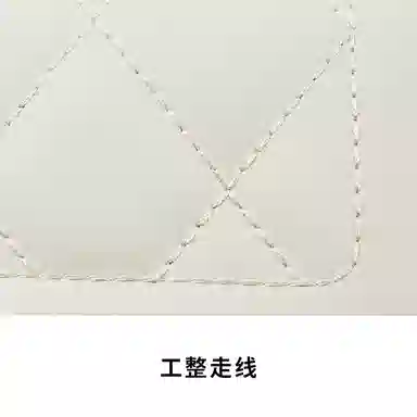 红蜻蜓 百搭少女包法式小香风通勤链条包时尚菱格包 聚氨酯拼合成革 单肩包腋下包手提包斜挎包 女款 黑色/米白色